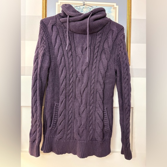 L.L. Bean Women's Plum Cowl Neck Sweater Size Small - Picture 2 of 4